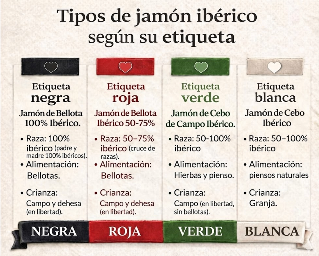 Jamón ibérico: tipos, precios y cómo elegir el adecuado