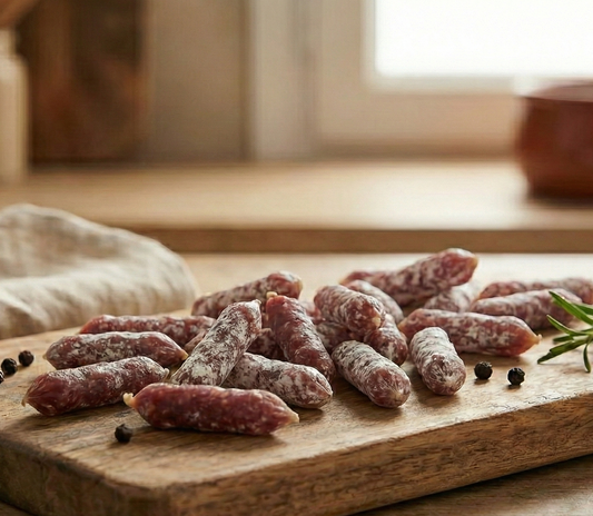 Snacks de Fuet ibérico de bellota (lápices / bellotitas)
