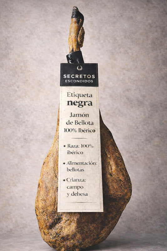 Jamón Ibérico de Bellota 100% raza ibérica (etiqueta negra) – Dehesa Extremeña