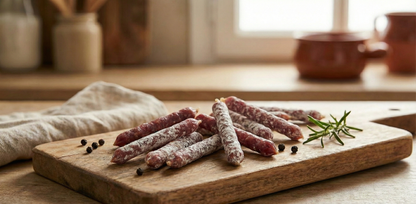 Snacks de Fuet ibérico de bellota (lápices / bellotitas)