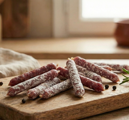 Snacks de Fuet ibérico de bellota (lápices / bellotitas)